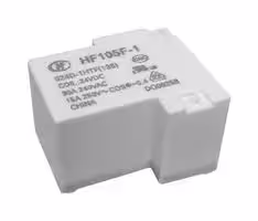 HF105F-1/012D-1HST: Power Relay, Miniature, SPST-NO, 12 VDC, 30 A, HF105F-1 Series, Through Hole, Non Latching
