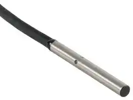 E2E-C03SR8-WC-C1 2M: Proximity Sensor, Inductive, 0.8 mm, NPN/SPST-NO, PVC Pre-Wired, 10 to 30 VDC
