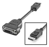 6ES7648-3AF00-0XA0: Adapter, Display Port to DVI-D, 203 mm, SIMATIC IPC Series
