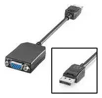 6ES7648-3AG00-0XA0: Adapter, Display Port to VGA, 178 mm, SIMATIC IPC Series