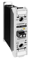 GNR30ACZP: Solid State Relay, 30 A, 500 VAC, DIN Rail, Screw, Zero Crossing