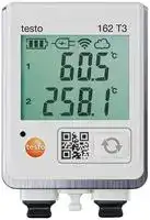 TESTO 162 T3: Data Logger, Temperature, 2 Channel, 10K Samples, USB, Wi-Fi, LED