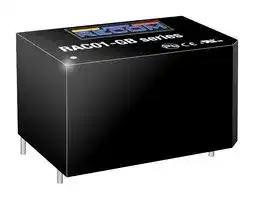 RAC01-05SGB: AC/DC PCB Mount Power Supply (PSU), ITE, 1 Output, 1 W, 5 VDC, 200 mA