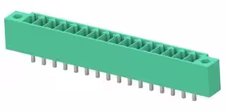 1-2842482-6: Terminal Block, 1Row, Green, w/ Flange, Header, 3.5 mm, 16 Ways, 8 A, 300 V, Through Hole Vertical