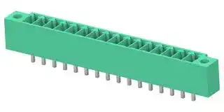 1-2842482-6: Terminal Block, 1Row, Green, w/ Flange, Header, 3.5 mm, 16 Ways, 8 A, 300 V, Through Hole Vertical