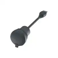 1.10.099.002/0011: USB Cable, IP65, USB Type A Receptacle to USB Type A Plug, 550 mm, 21.65 ", USB 3.0, Black