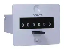 SA51B-385: Counter, CR-26 Series, Resettable, 230 Vac, Rectangular, 22 AWG Wires