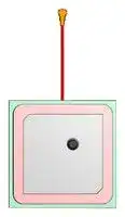 APAGM2704A-C2G — Patch Antenna, 1.60102GHz, 2 VSWR, 4.5dBi Gain, 50ohm, Right Hand Circular Polarisation, Adhesive