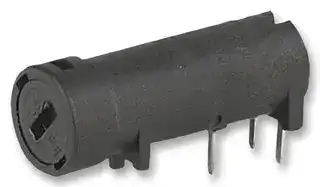 3101.0050: Fuseholder, PCB Mount, 250V, 10A, 5 x 20mm, Solder, Through Hole, Slotted Cap, Horizontal, IP40, PC2