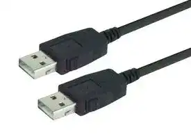 CAUZALAL-3M: USB Cable, Type A Plug to Type A Plug, 3 m, 9.8 ft, USB 2.0, Black