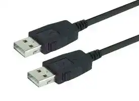 CAUZALAL-4M: USB Cable, Type A Plug to Type A Plug, 4 m, 13.1 ft, USB 2.0, Black