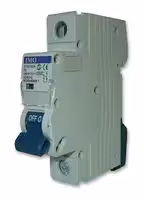 B10D1006A: Thermal Magnetic Circuit Breaker, B10, 6 A, 1 Pole, 60 V, 400 V, DIN Rail