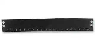 38009-0093: Terminal Block Marker, Marker Strip, Terminal Blocks, 1-20, 9.53 mm, 38009