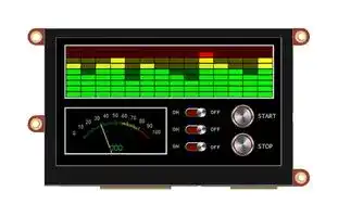 ULCD-43DCT-AR: TFT LCD, 4.3 ", 480 x 272 Pixels, HVGA, Landscape, RGB, 5V