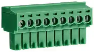 CTBP92HD/9: Pluggable Terminal Block, 3.5 mm, 9 Ways, 28 AWG, 16 AWG, 1 mm², Clamp