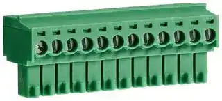 CTBP92HD/12: Pluggable Terminal Block, 3.5 mm, 12 Ways, 28 AWG, 16 AWG, 1 mm², Clamp