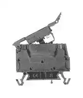 OMTBV7-WFB4-10: Fused Terminal Block, 2 Ways, 22AWG to 12AWG, 4 mm², Screw, 15 A, 500 V