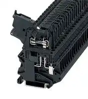XBUT4FBE: Fused Terminal Block, 2 Ways, 26AWG to 10AWG, 6 mm², Screw, 6.3 A, 600 V