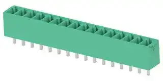 1-2842502-6: Terminal Block, 1Row, Green, Header, 3.81 mm, 16 Ways, 8 A, 300 V, Through Hole Vertical