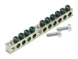 GBK10P: GROUND BAR, 10 TERMINAL, BREAKER