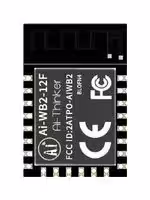 AI-WB2-12F: Wireless LAN Module, 2.4835GHz, ADC/DAC/GPIO/I2C/IR Remote/PWM/PIR/SDIO/SPI/UART, Internet of Things