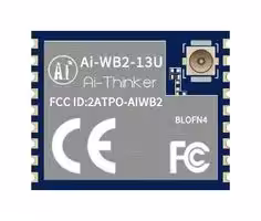 AI-WB2-13U: Wireless LAN Module, 2.4835GHz, ADC/DAC/GPIO/I2C/IR Remote/PWM/PIR/SDIO/SPI/UART, Internet of Things