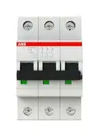 2CDS273001R0024: Thermal Magnetic Circuit Breaker, MCB, 3P, 25 kA, 230 V, 2 A