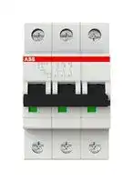 2CDS273001R0064: Thermal Magnetic Circuit Breaker, MCB, 3P, 25 kA, 230 V, 6 A
