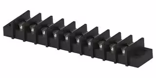 1-1546306-0: Panel Mount Barrier Terminal Block, 2 Row, 10 Ways, 22 AWG, 12 AWG, 9.53 mm, 20 A