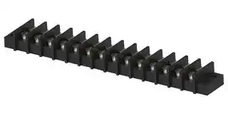 1-1546306-4: Panel Mount Barrier Terminal Block, 2 Row, 14 Ways, 22 AWG, 12 AWG, 9.53 mm, 20 A