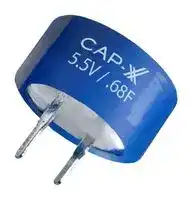 HF15R51309P104C: Supercapacitor, Single Cell, 0.1 F, 5.5 V, Radial Leaded, -20%, +80%, 5 mm, 1000 hours @ 85°C