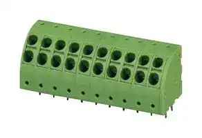 1725302: Wire-To-Board Terminal Block, 5 mm, 2 Ways, 24 AWG, 14 AWG, Clamp