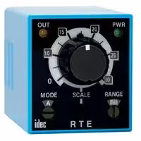 RTE-B1AF20: Analogue Timer, RTE Series, Multifunction, 20 Ranges, 0.1 s, 600 h, 2 Changeover Relays