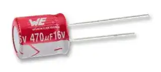 870235375007: Polymer Aluminium Electrolytic Capacitor, 390 µF, 16 V, Radial Leaded, 9000 µohm