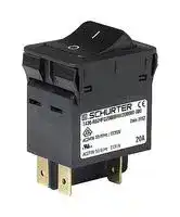 3-128-214: Circuit Breaker, 2 Pole, 20 A, 60 VDC, TA36 Rocker Series, Panel Mount