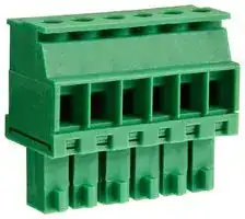 CTBP92VD/6S: Pluggable Terminal Block, 3.5 mm, 6 Ways, 28 AWG, 16 AWG, 1 mm², Clamp