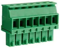 CTBP92VD/7S: Pluggable Terminal Block, 3.5 mm, 7 Ways, 28AWG to 16AWG, 1 mm², Clamp, 8 A
