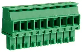 CTBP92VD/10S: Pluggable Terminal Block, 3.5 mm, 10 Ways, 28AWG to 16AWG, 1 mm², Clamp, 8 A