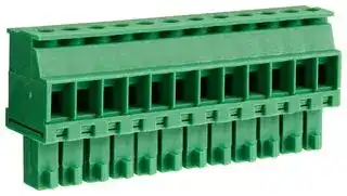 CTBP92VD/12S: Pluggable Terminal Block, 3.5 mm, 12 Ways, 28AWG to 16AWG, 1 mm², Clamp, 8 A