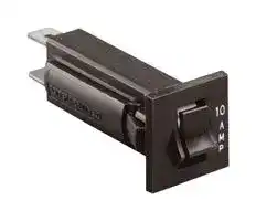 W28-XQ1A-16: Thermal Circuit Breaker, W28, 16 A, 1 Pole, 32 VDC, 250 V, Panel