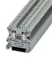 XBUT25: DIN Rail Mount Terminal Block, 2 Ways, 26 AWG, 12 AWG, 2.5 mm², Screw, 32 A