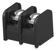 NC6-P108-02: PCB Mount Barrier Terminal Block, 9.53 mm, 1 Row, 2 Ways, 22 AWG, 12 AWG, 20 A