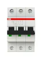 2CDS273001R0205: Thermal Magnetic Circuit Breaker, MCB, 3P, 25 kA, 230 V, 20 A
