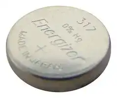 603305: Battery, Coin Cell, Single Cell, 1.55 V, SR62, Silver Oxide, 12.5 mAh, Pressure Contact, 5.8 mm
