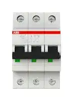 2CDS273001R0254: Thermal Magnetic Circuit Breaker, MCB, 3P, 25 kA, 230 V, 25 A