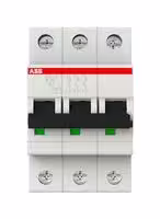 2CDS273001R0255: Thermal Magnetic Circuit Breaker, MCB, 3P, 25 kA, 230 V, 25 A