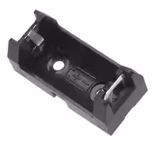 108: Battery Holder, 1/2AA x 1, Through Hole
