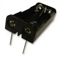 2468: Battery Holder, AAA x 2, Through Hole