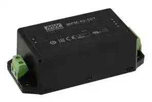 MPM-45-5ST: AC/DC Enclosed Power Supply (PSU), 113 to 370VDC, ITE & Medical, 1 Outputs, 40 W, 5 VDC, 8 A