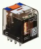 9-1415001-1: Power Relay, DPDT, 24 VDC, 12 A, PT Series, Socket, Non Latching